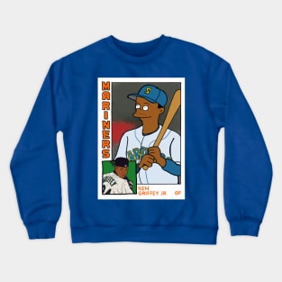 Homer at the Bat KEN GRIFFEY JR Simpsons Parody MARINERS Baseball Card T-Shirt Crewneck Sweatshirt